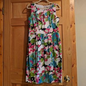 Julian Taylor Floral Sheath Dress
